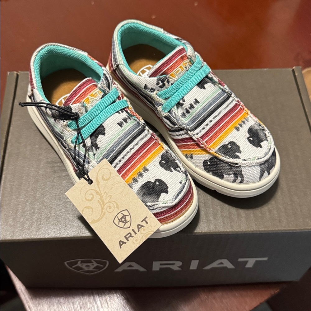 Ariat Kids' Striped and Elephant Print Shoes